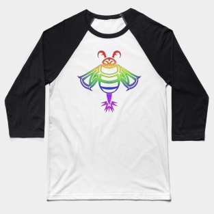 Rainbow Bee Baseball T-Shirt